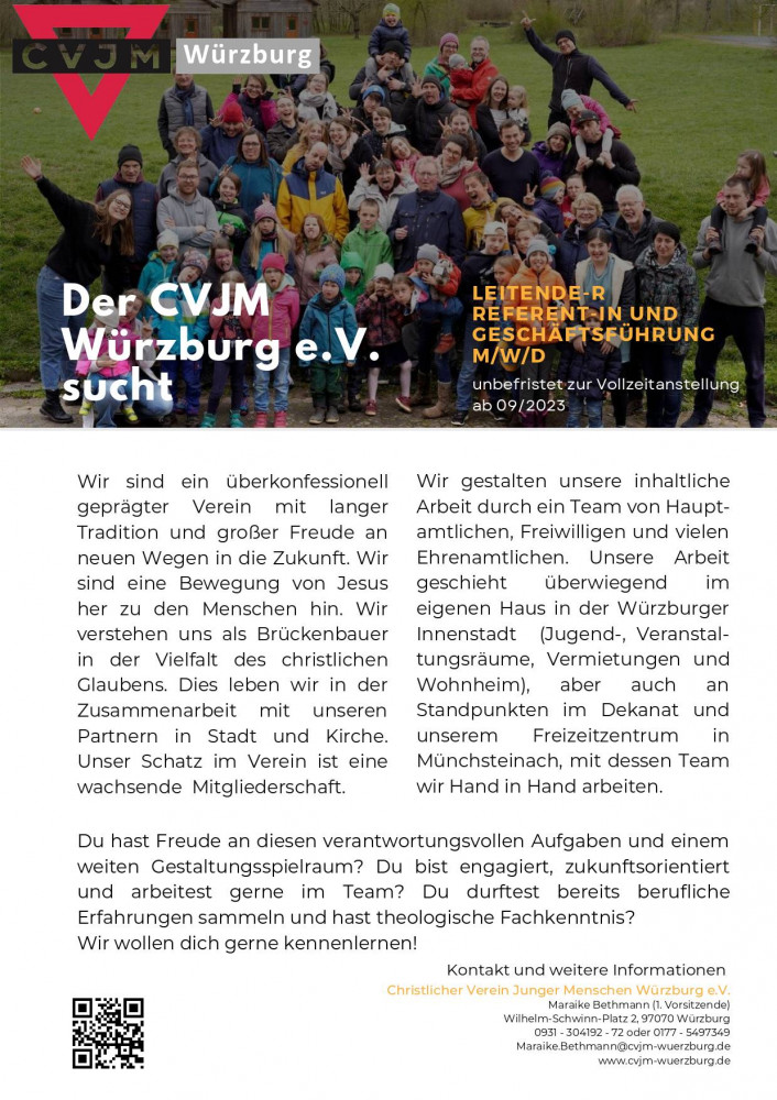 Stellenausschreibung Teil 1