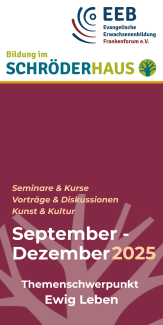 Deckblatt des neuen Programmheftes im Schröderhaus