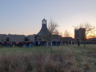 Friedensgebet vor der Gethsemanekirche