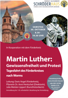 Plakat Tagesfahrt Martin Luther