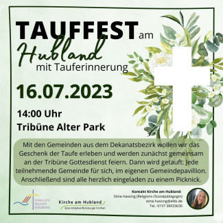 Plakat Tauffest