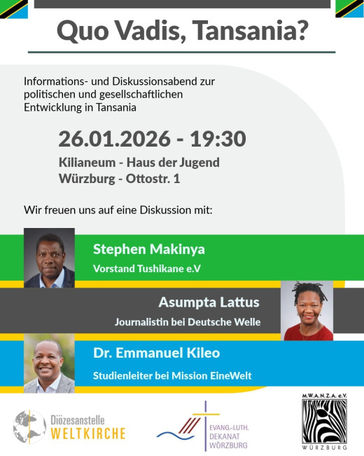 Plakat mit Veranstaltungsdetails: 26.01 ab 19.30 Uhr im Kilianeum (Ottostr. 1)