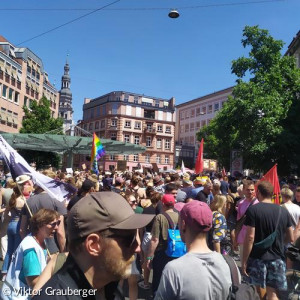 Würzburg voller Menschen, die ein Zeichen setzen wollen