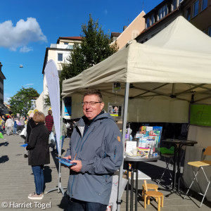 Jürgen Dolling am Stand