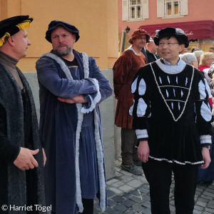 Bürgermeister Sommerhausen, Landrat und Dekan